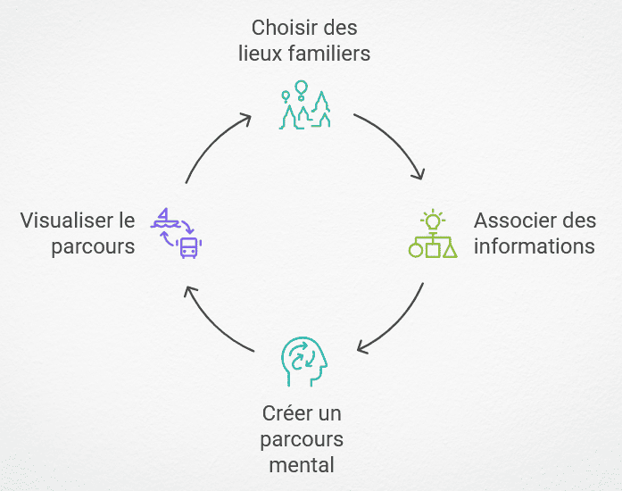Méthode des loci : associer des informations à des lieux mentaux familiers